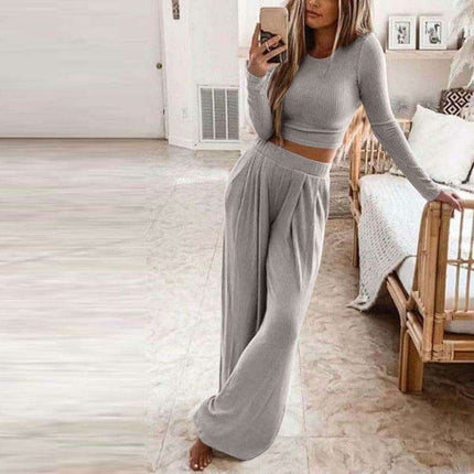 Chic Knit Lounge Ensemble - Stylish Comfort Set - Très Elite