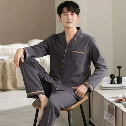 Chic Korean Style Cotton Lounge Set for Ultimate Comfort - Unisex Relaxation Wear - Très Elite