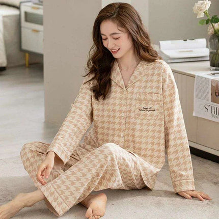 Chic Korean Style Cotton Lounge Set for Ultimate Comfort - Unisex Relaxation Wear - Très Elite