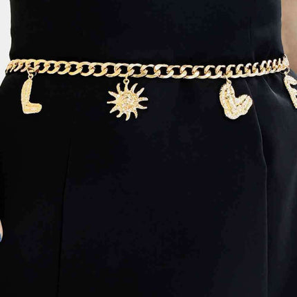Chic LOVE Alloy Belt: A Must-Have Accessory for Trendsetters
