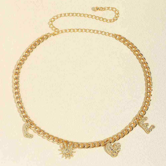 Chic LOVE Alloy Belt: A Must-Have Accessory for Trendsetters