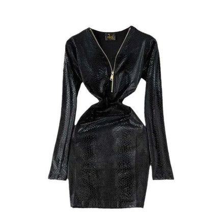 Chic Leopard Print Bodycon Dress - Autumn 2022 Luxe Essential - Très Elite