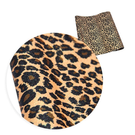Chic Leopard Print Faux Leather Crafting Kit - Essential DIY Supplies - Très Elite