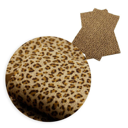 Chic Leopard Print Faux Leather Crafting Kit - Essential DIY Supplies - Très Elite