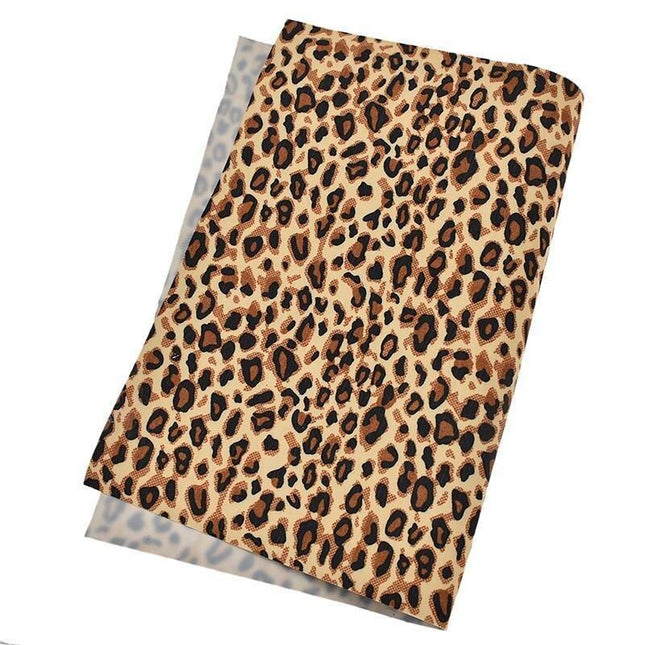 Chic Leopard Print PVC Leather for Trendy DIY Creations