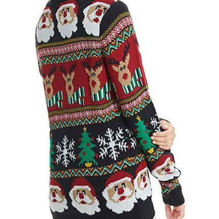 Chic Long Sleeve Christmas Sweater Set for Women - Perfect for Holiday Celebrations - Très Elite