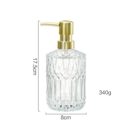 Chic Minimalist Glass Soap Dispenser - Elevate Your Bathroom Style..