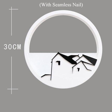 Chic Modern Circular Acrylic Wall Vase: Stylish Greenery Display for Any Room