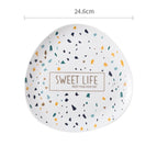 9.5 inch white plate