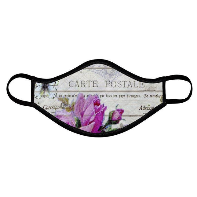 Chic Parisian Vintage Face Mask Set - Designer Duo for Stylish Safety