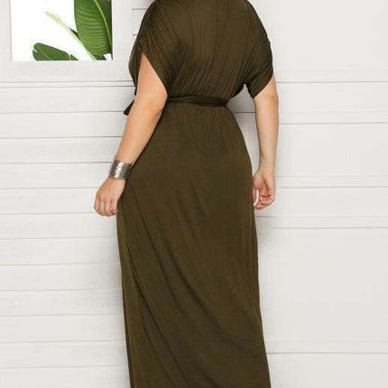 Chic Plus Size V-Neck Summer Dress: Essential for Effortless Style - Très Elite