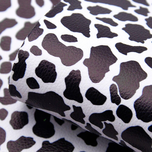 Chic Polka Dot Faux Leather Crafting Fabric