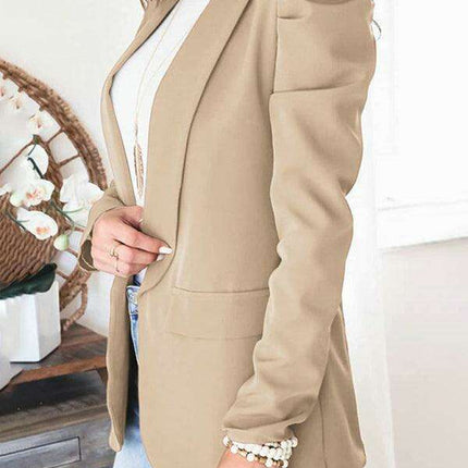 Chic Puff Sleeve Slim Suit for Effortless Day-to-Night Style - Très Elite