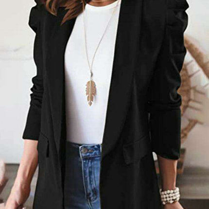 Chic Puff Sleeve Slim Suit for Effortless Day-to-Night Style - Très Elite