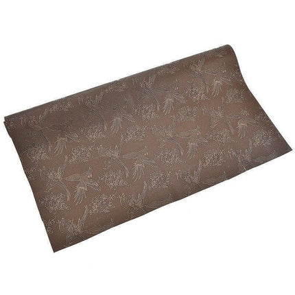 Chic Retro Floral Faux Leather Crafting Material - Perfect for Creative DIY Endeavors - Très Elite