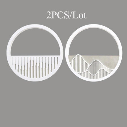 Chic Round Acrylic Wall Planter Duo for Stunning Succulent Displays - Très Elite