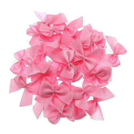 Chic Satin Ribbon Bow Set - 50 Mini Bows for Elegant DIY Creations