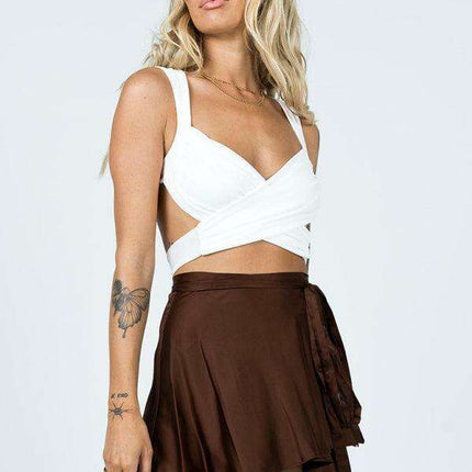 Chic Satin Wrap Mini Skirt for Fashion-Forward Women