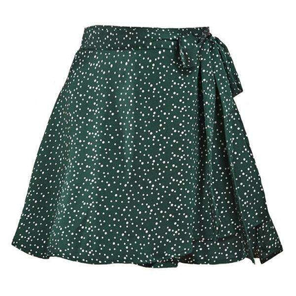 Chic Satin Wrap Mini Skirt for Fashion-Forward Women - Très Elite