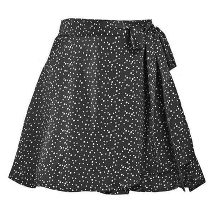 Chic Satin Wrap Mini Skirt for Fashion-Forward Women - Très Elite