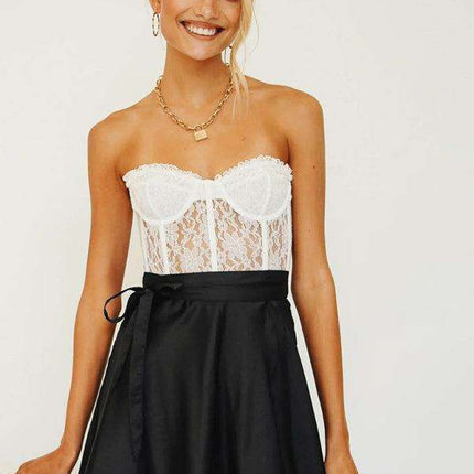 Chic Satin Wrap Mini Skirt for Fashion-Forward Women