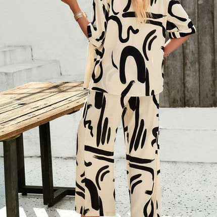Chic Serenity: Fashion-Forward Women's Shirt and Trousers Ensemble for Effortless Style - Très Elite