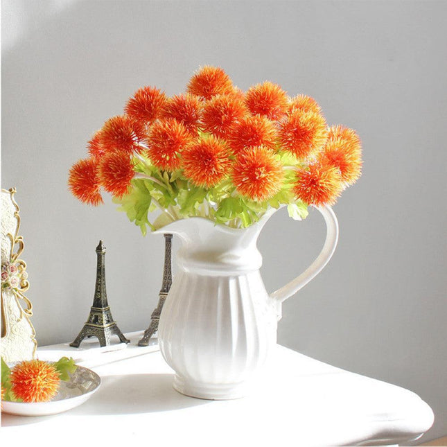 Chic Silk Dandelion Floral DIY Home Decoration Set - Elegant and Versatile