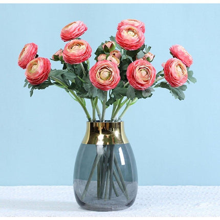 Chic Silk Peony Flower Set: 5 Stunning Artificial Bouquets for Any Celebration - Très Elite
