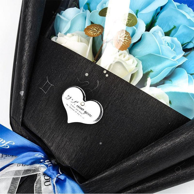 Chic Silk Rose Arrangement in Exquisite Gift Packaging