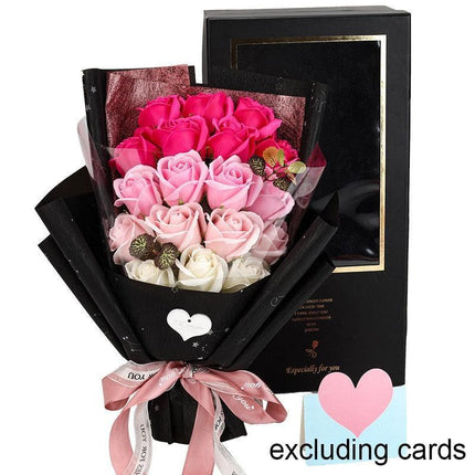 Chic Silk Rose Arrangement in Exquisite Gift Packaging
