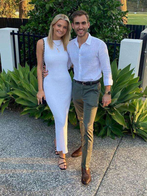 Chic Sleeveless Knit Maxi Dress for Women