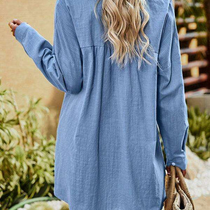 Chic Solid Color Blouse - Effortless Elegance for Any Occasion - Très Elite