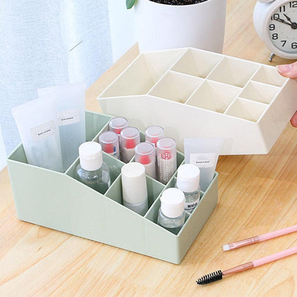 Chic Solid Color Makeup and Jewelry Organizer - Sleek Compact Storage Solution for Desktop and Vanity - Très Elite