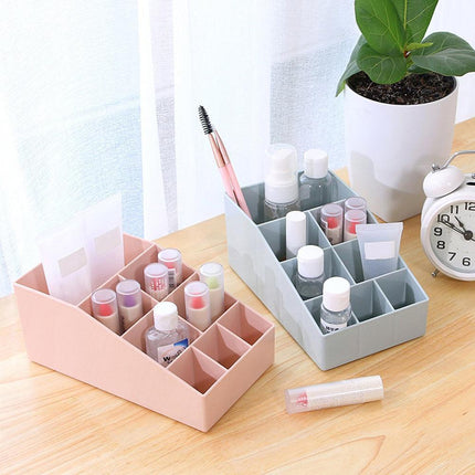 Chic Solid Color Makeup and Jewelry Organizer - Sleek Compact Storage Solution for Desktop and Vanity - Très Elite