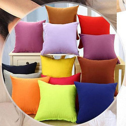 Solid Color Spandex Pillow Cover - Stylish Decor Accent for Any Space