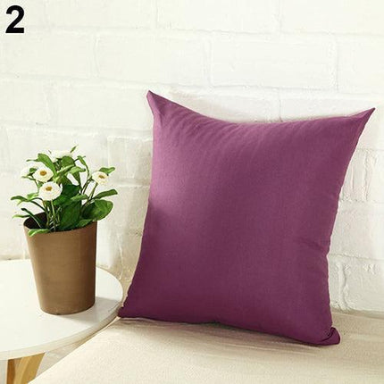 Solid Color Spandex Pillow Cover - Stylish Decor Accent for Any Space