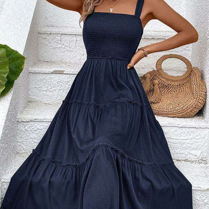 Chic Strapless Twist-Front Dress in Timeless Solid Hue
