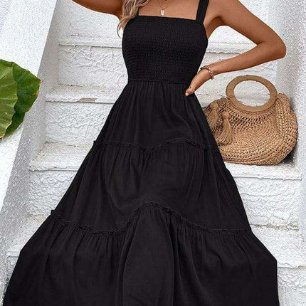 Chic Strapless Twist-Front Dress in Timeless Solid Hue