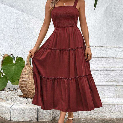 Chic Strapless Twist-Front Dress in Timeless Solid Hue
