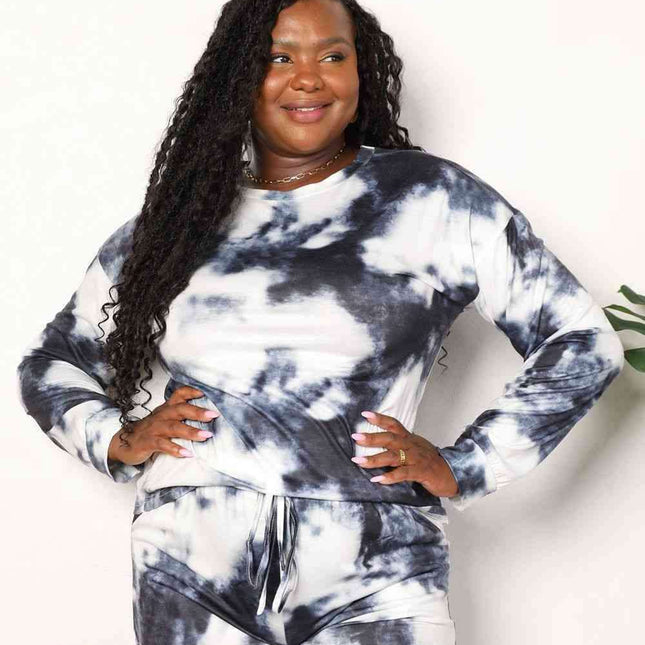 Chic Tie-Dye Lounge Set - Fashionable Comfort Ensemble