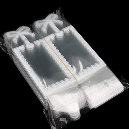 Chic Transparent Lace Design PVC Gift Boxes - Set of 10 for Elegant Gift Presentation