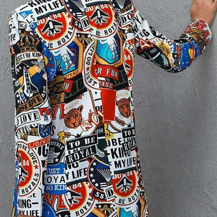Chic Urban Graffiti Women's Blazer - Fashion-Forward Streetwear by JakotoFashion - Très Elite