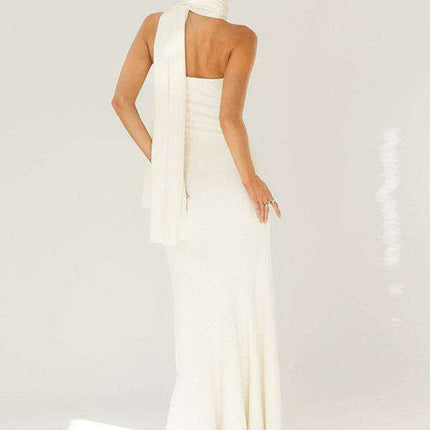 Chic V-Neck Sleeveless Wrap Dress with Trendy Dropped Shoulder Sleeves for the Fashion-Forward Fisherman