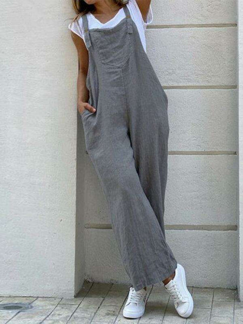 Chic Vibrant Suspender Jumpsuit - Effortless Style for Every Occasion