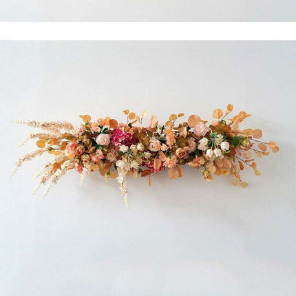 Chic Vintage Silk Floral Garland for Elegant Weddings and Photography Settings