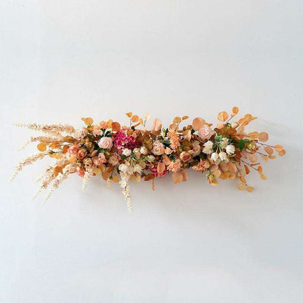 Chic Vintage Silk Floral Garland for Elegant Weddings and Photography Settings