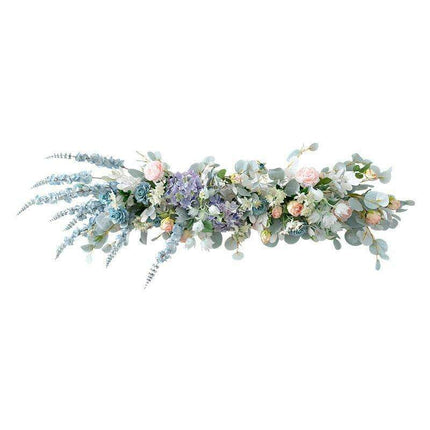 Chic Vintage Silk Floral Garland for Elegant Weddings and Photography Settings