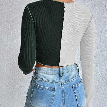 Chic Waffle Pattern Women's Loungewear Set