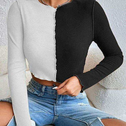 Chic Waffle Pattern Women's Loungewear Set