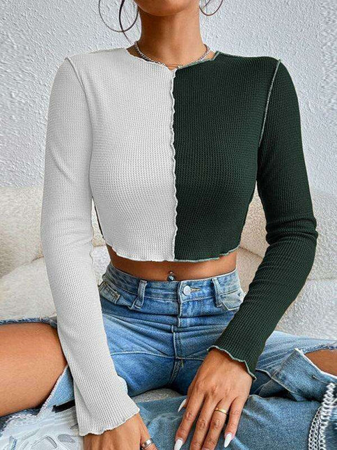 Chic Waffle Pattern Women's Loungewear Set